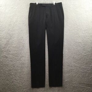 Soul of London Flat Front Dress Pants Trousers‎ Black 35R